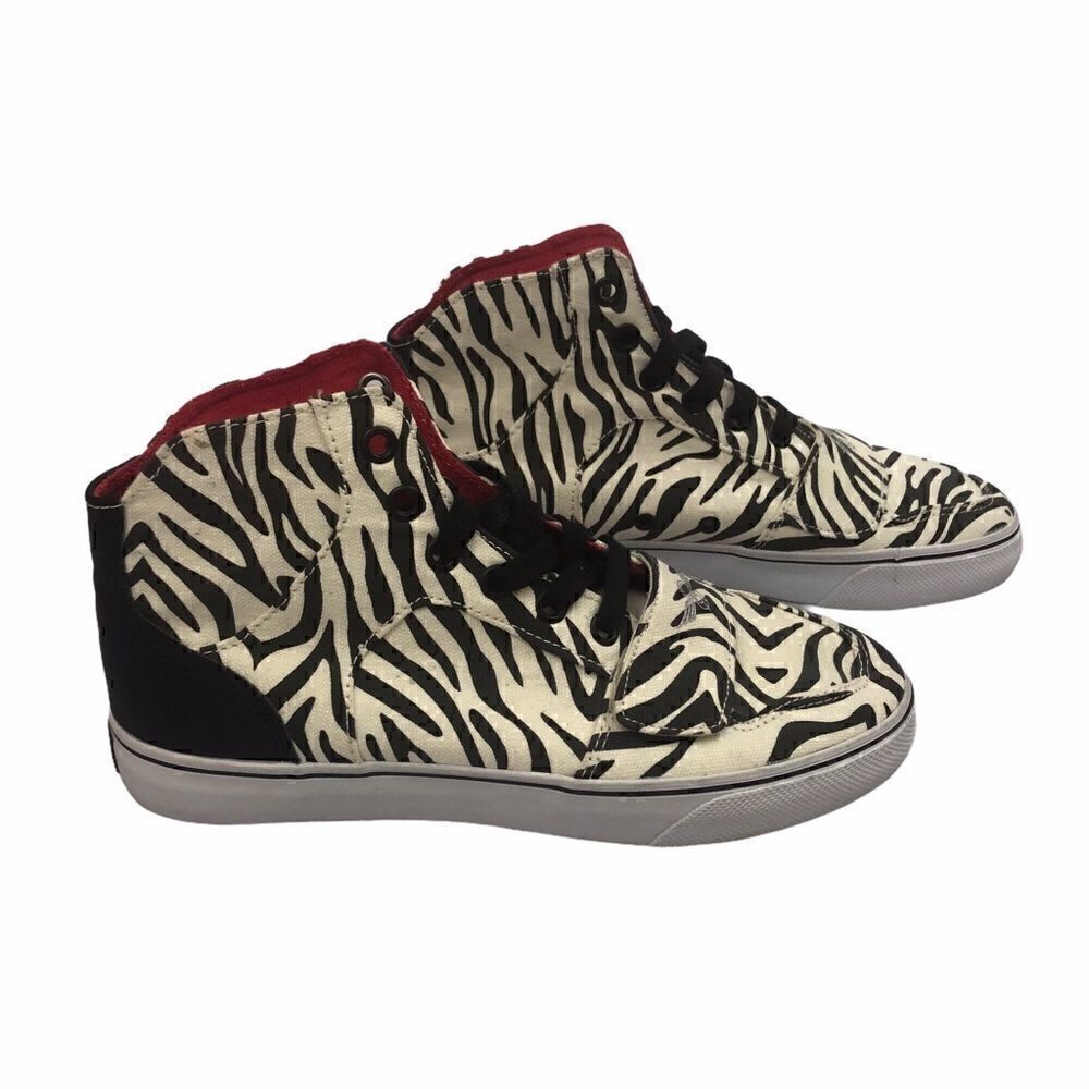 Men’s Creative Recreation Zebra Hi-tops - Picture 6 of 8